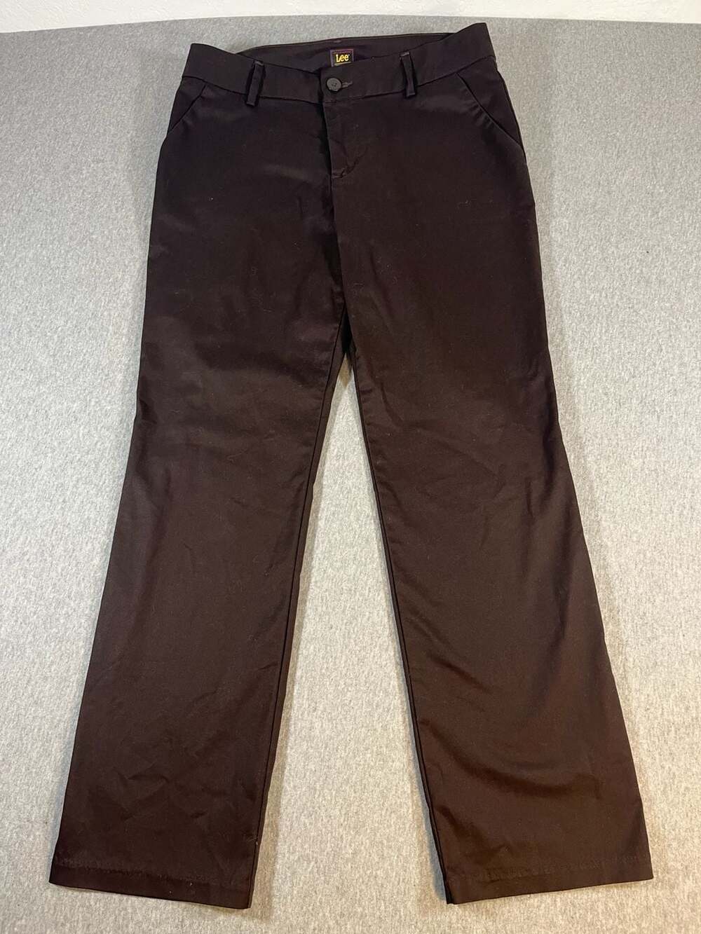 Lee Wrinkle Free  Stretch Brown Straight Leg Pants Women’s 16(32x30)